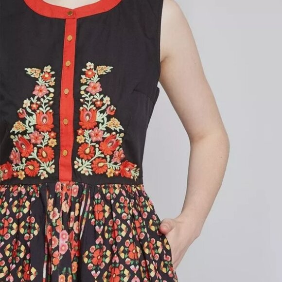 ModCloth A Conversation Masterpiece A-Line Dress - Picture 3 of 4